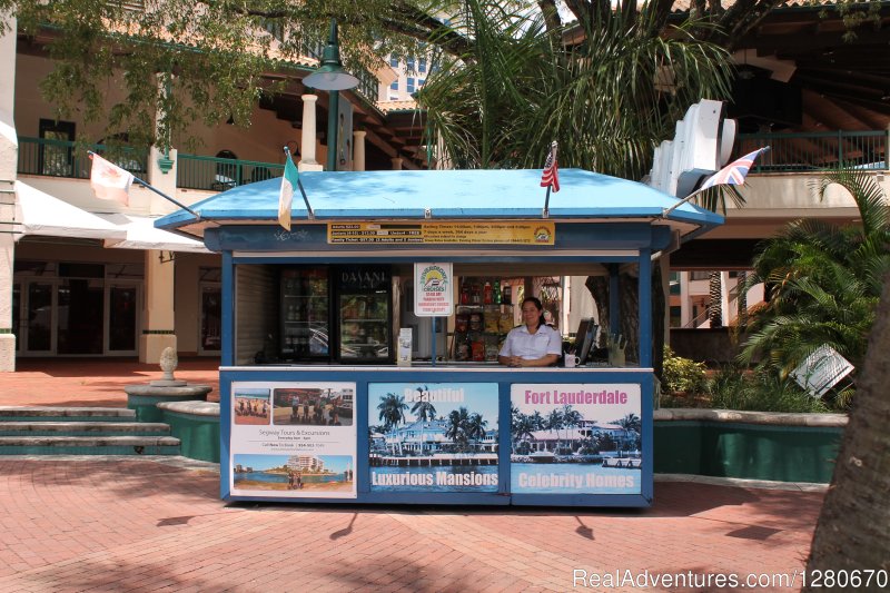 Our Ticket Manager, Jessica at the Riverwalk Ticket Booth | Riverfront Cruises | Fort Lauderdale, Florida  | Cruises | Image #1/3 | 