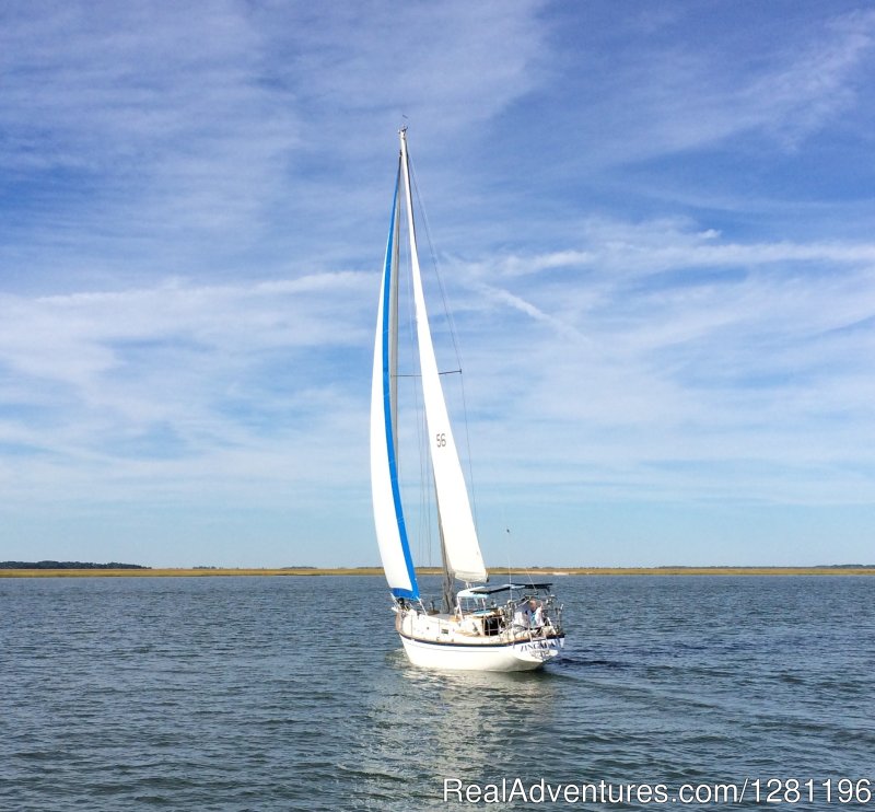 Zingara sailing Wassaw Sound | Sailing Charters at Compass Sailing, LLC | Savannah, Georgia  | Sailing | Image #1/2 | 