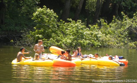 Tube on the Tippecanoe River with Riverside Rentals