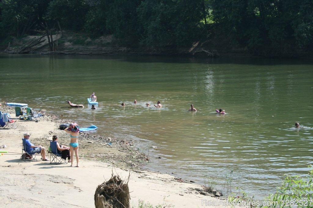 Swimming On The Rock Bar | Kentucky River Campground | Image #20/22 | 