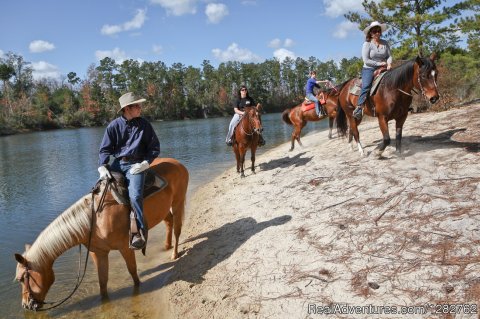 Riding at the Bogue Chitto River