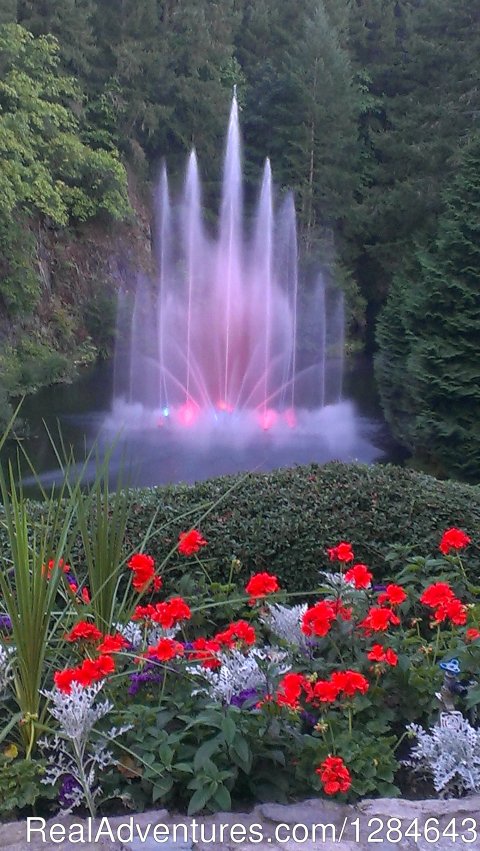 Fountains at the Butchart Gardens