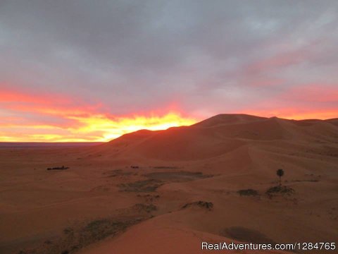 Sunset in Desert