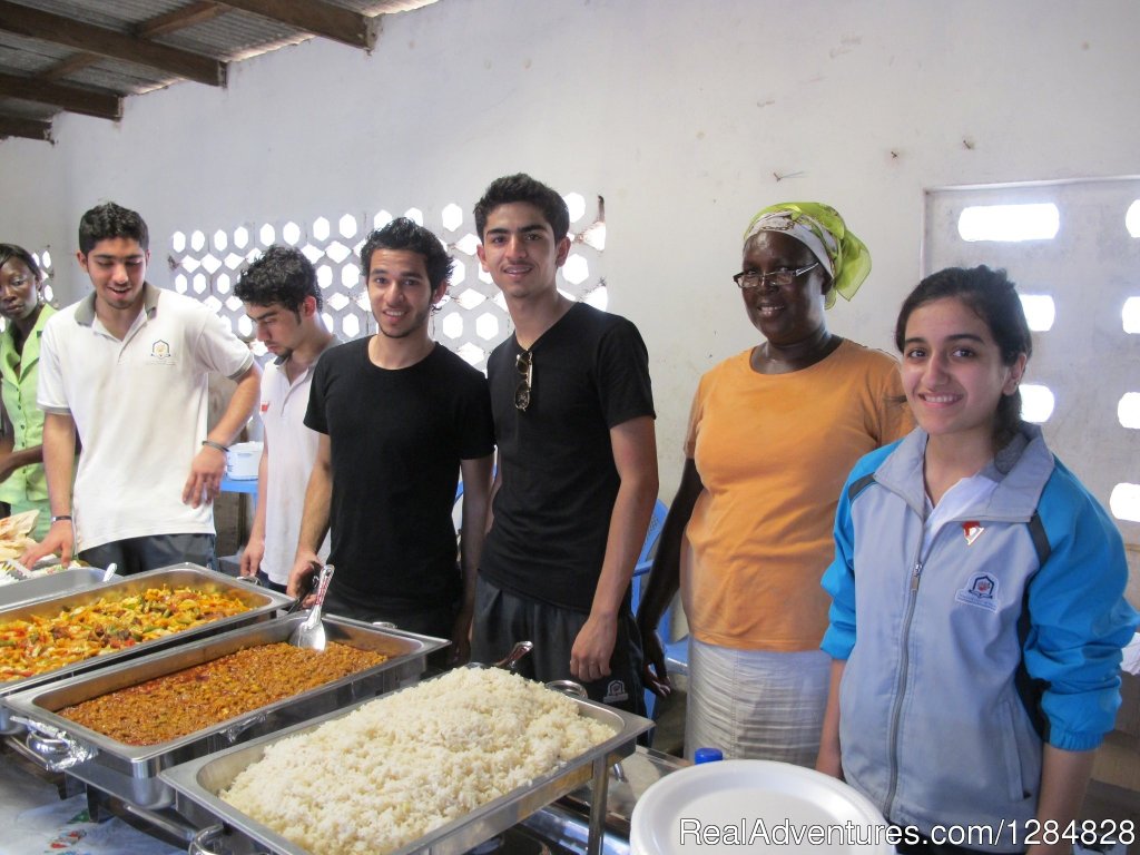 Typical food prepared for groups of volunteers or visitors. | Volunteer work and Eco-tourism | Image #8/20 | 