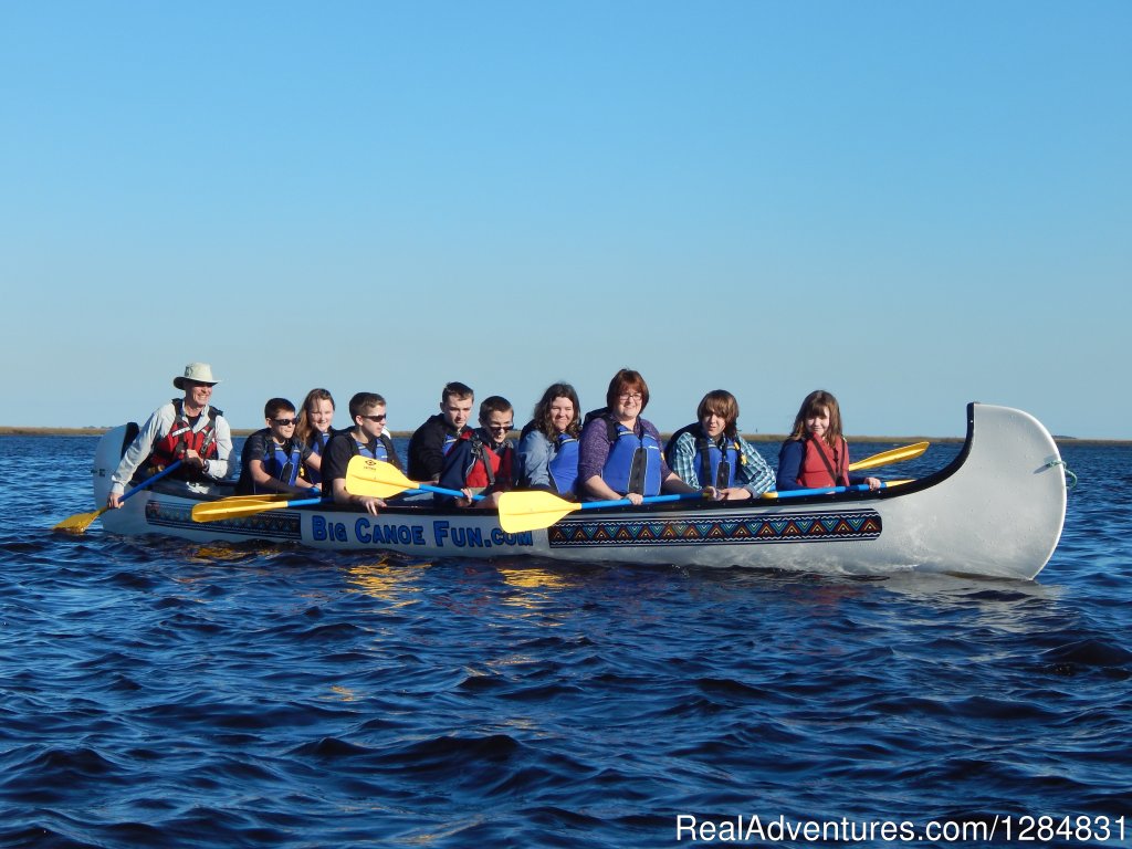 War Canoe | Guided War Canoe Adventures for Groups | Fernandina Beach, Florida  | Kayaking & Canoeing | Image #1/7 | 