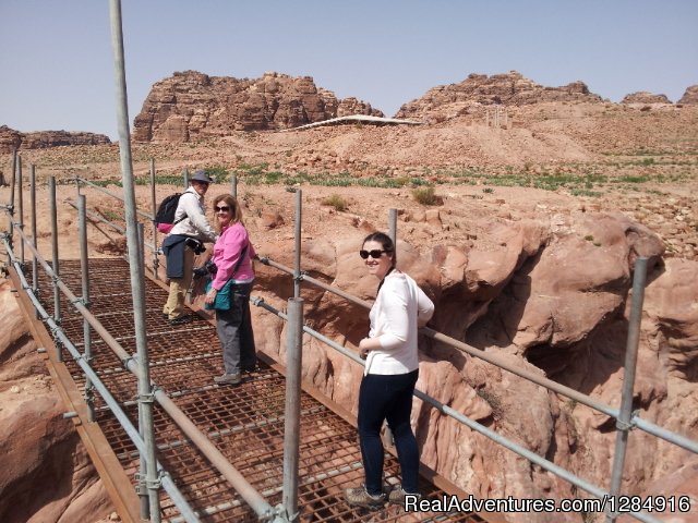 Travelers at the bridge | Petra - The Rosey City - one Of the 7 wonders | Image #16/20 | 