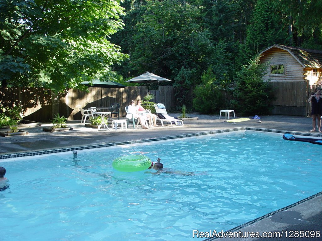 Heated Swimming Pool | Family Fun Camping in a Lovely Forest Setting | Malahat, British Columbia  | Campgrounds & RV Parks | Image #1/4 | 