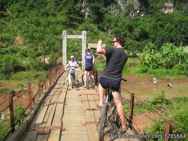 on the Wooden Bridge in the Fareast northern Area | Vietnam highlight tours, Luxury Vacation Packages | Image #2/19 | 