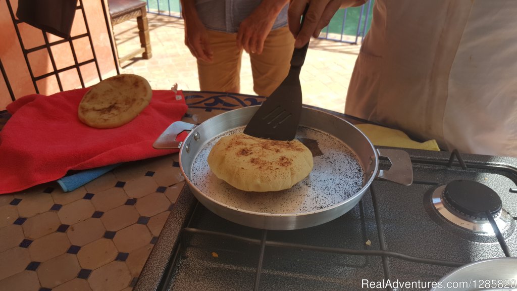 Cooked Moroccan bread | Marrakech Cooking School - Daily Cooking Classes | Image #12/23 | 