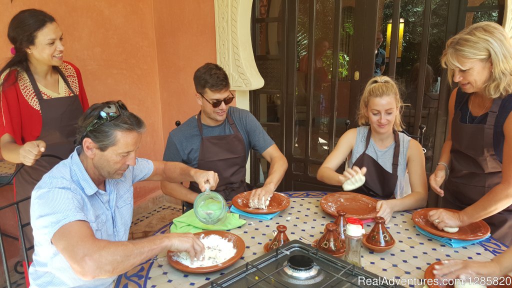 Mixing dough for Moroccan bread | Marrakech Cooking School - Daily Cooking Classes | Image #15/23 | 
