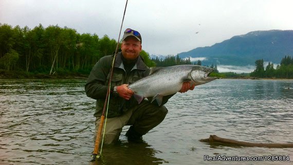 Spey fly-fishing for Kings | River & Ocean Guides & Charter Fishing Northern BC | Image #4/4 | 