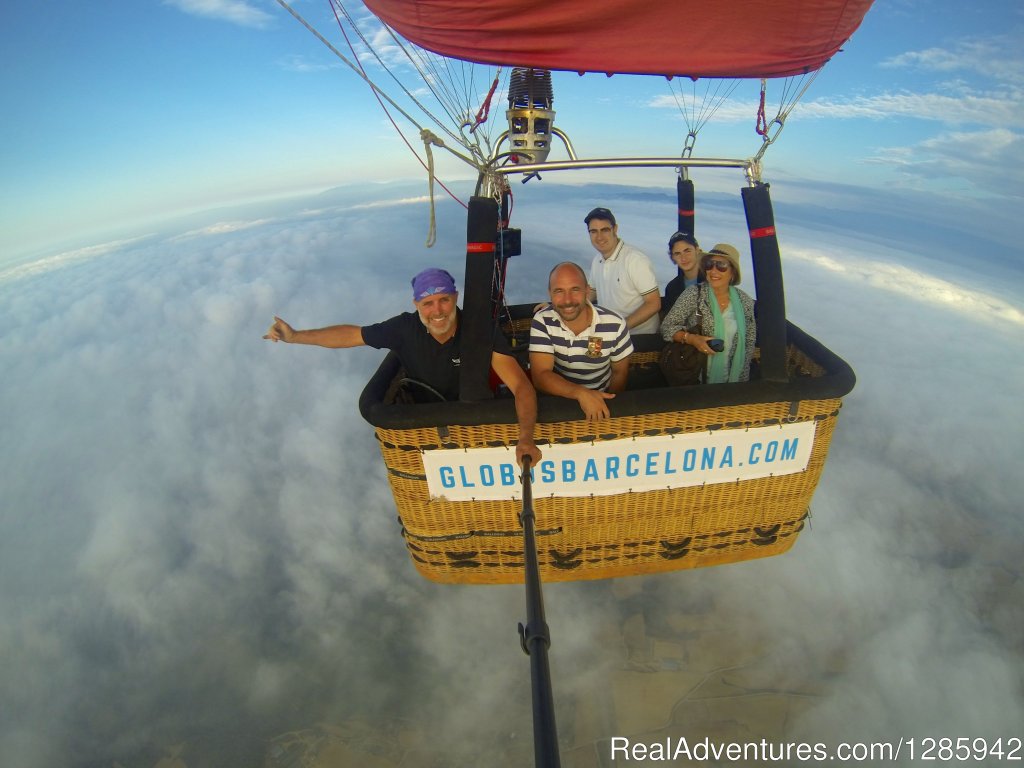 Balloning over the clouds | Barcelona Balloon Rides | Barcelona, Spain | Hot Air Ballooning | Image #1/6 | 