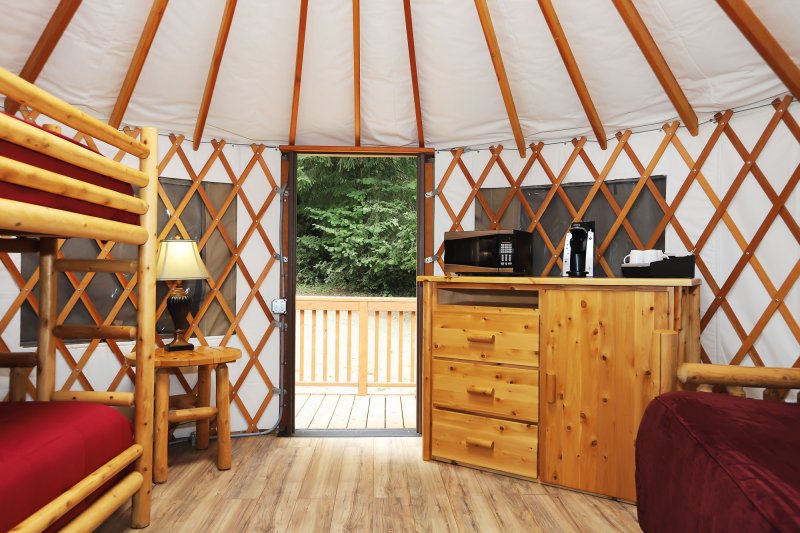 Yurt - Interior | Loon Lake Lodge and RV Resort | Image #9/10 | 