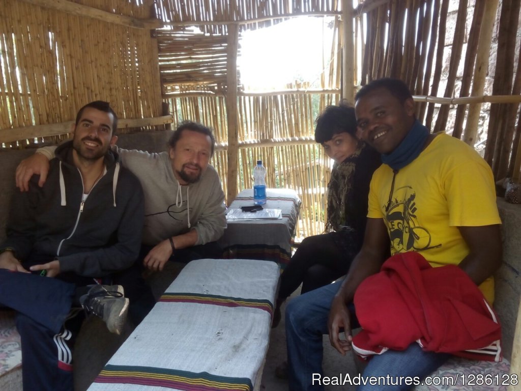 Having Lunch in Lalibela, Ethiopia after trekking tour | Access Eco Trekking Ethiopia Tours | Image #3/5 | 