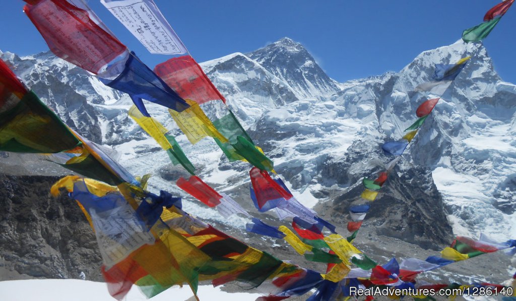 Everest Base Camp & Praying Flags | Everest Base Camp Trek - 15 Days - S.A.T | Kathmandu, Nepal | Hiking & Trekking | Image #1/3 | 