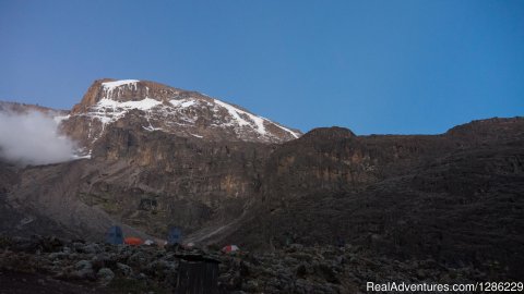 Base On The Kilimanjaro Where We Camping Before Summit