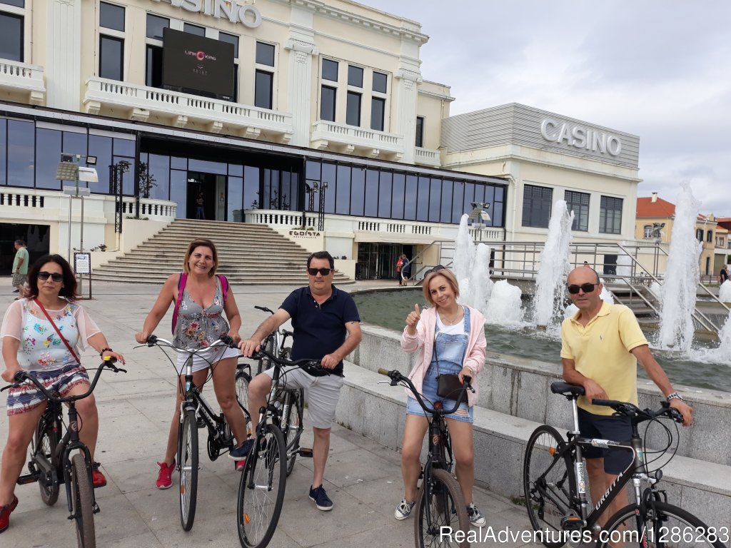 Family Tour Of The P?voa De Varzim Casino | Rent a Bike and Biking Tours | Povoa Do Varzim, Portugal | Bike Tours | Image #1/6 | 