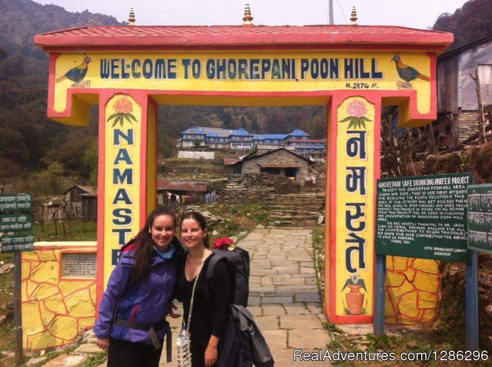 Kika from Slovakia and Rita from Portugal in Ghorepani | Poon Hill Trek at Pokhara, Nepal | Image #3/3 | 