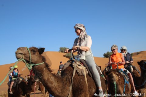 camel trek at Sahara desert