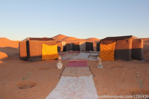 Merzouga campfire desert
