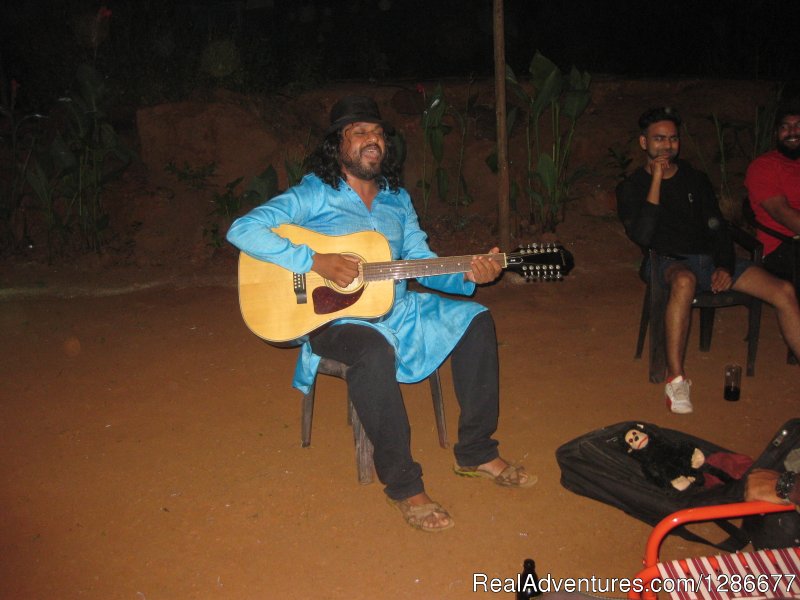 entertainement from patron -) Bob Bluesman | Credo Jungle Resort Agonda / bonefire & live music | Image #17/26 | 