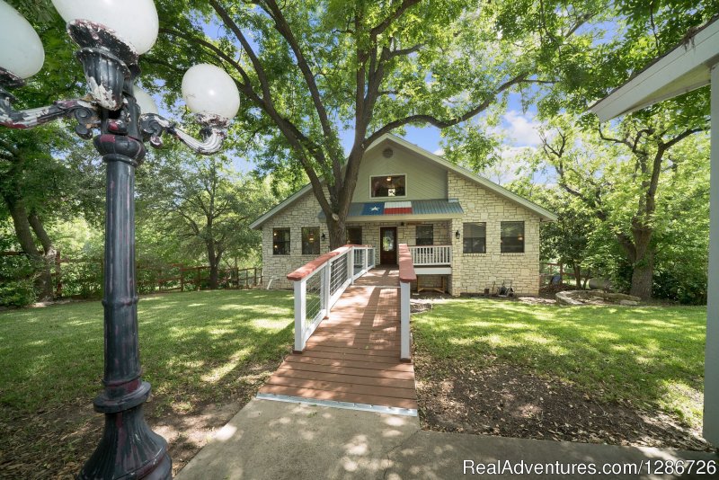Braun Rio street view | Braun Rio on the Guadalupe River | New Braunfels, Texas  | Vacation Rentals | Image #1/9 | 