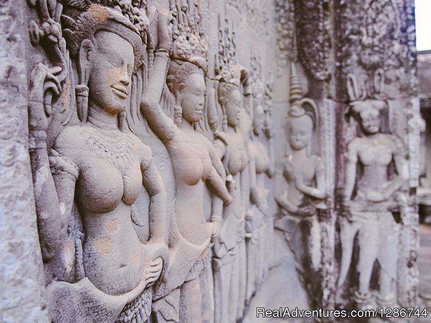 Apsara carvings of Angkor Wat | Tailor-made Cambodia Tours & Holidays | Image #2/9 | 