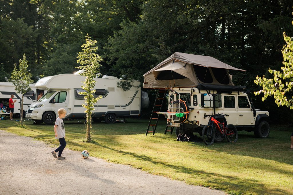 Meadow For Bigger Caravans, Campers | Forest Camping Mozirje | Image #10/29 | 