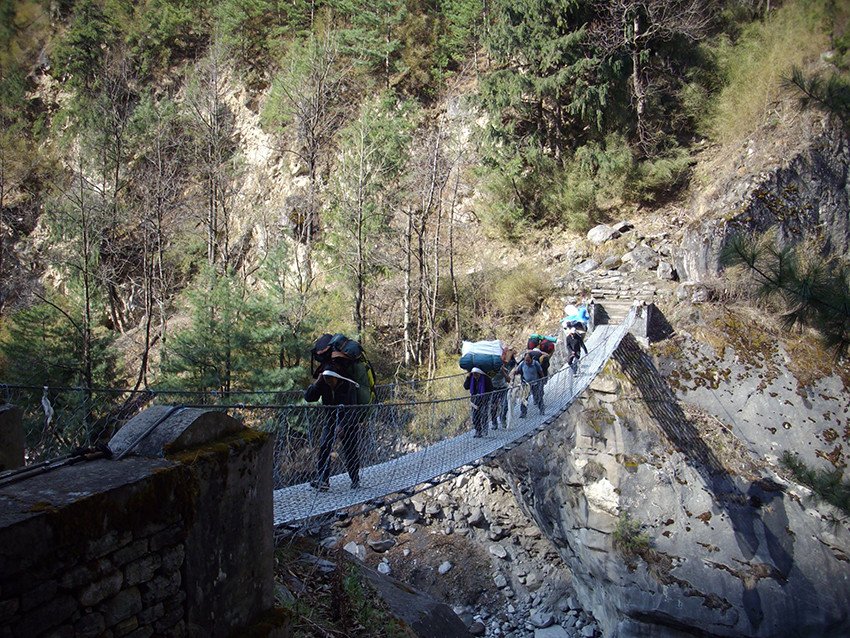 Crossing River | Teri La Pass Trekking | Image #6/9 | 